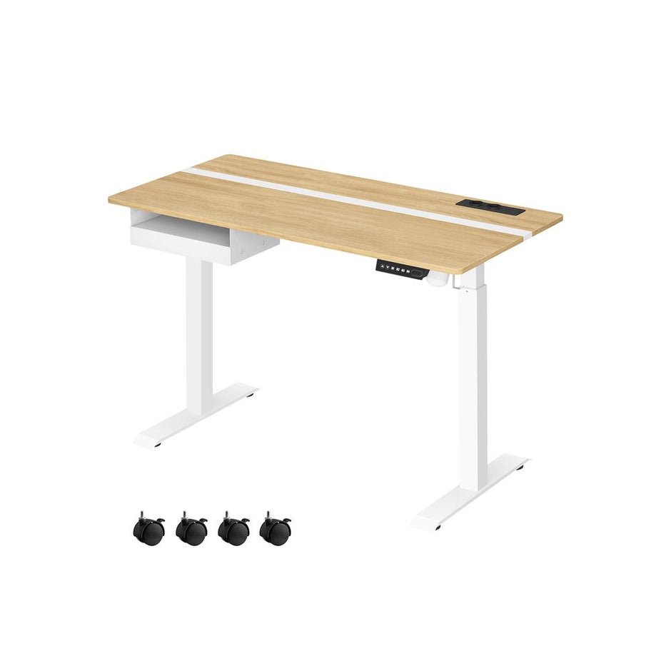 Elektrisch Bureau (Zit-Sta) – In hoogte verstelbaar (72-120 cm) – Met geheugenfunctie – 2× USB – 2× stopcontacten