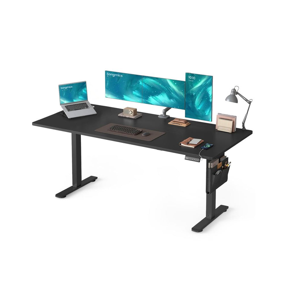 Elektrisch Bureau (Zit-Sta) – 80 x 180 cm – In hoogte verstelbaar (72-120 cm) – 4 geheugenstanden – LED Display - Organizer met haken