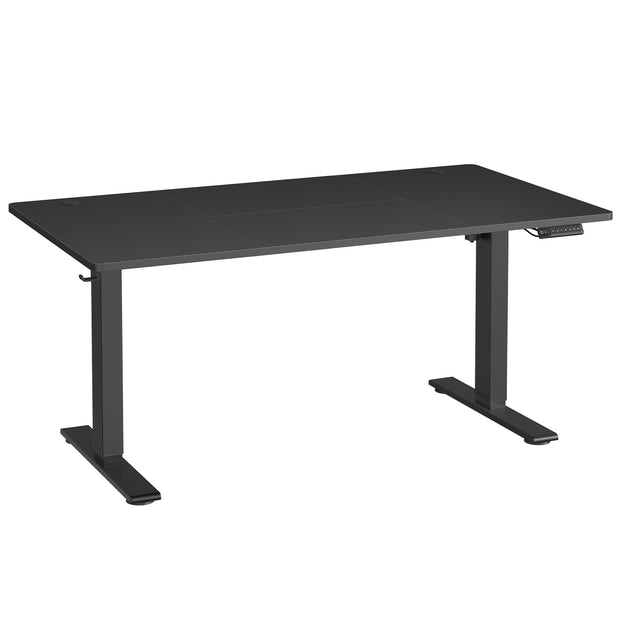 Elektrisch Zit-Sta Bureau - 140 x 80 cm - USB-C-Poort - Geheugenfunctie - Zwart