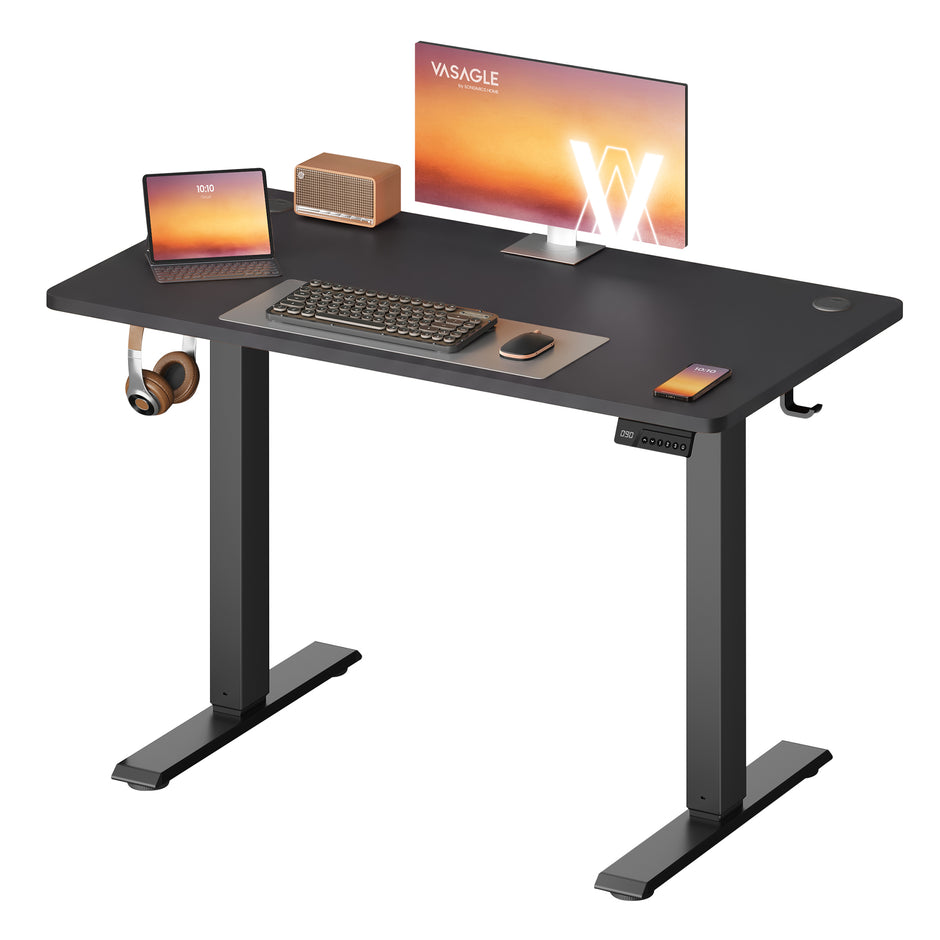 Elektrisch Zit-Sta Bureau – 100 x 60 cm – 4 Geheugenstanden – Zitherinnering – Zwart