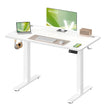 Elektrisch Zit-Sta Bureau – 100 x 60 cm – 4 Geheugenstanden – Zitherinnering – Wit