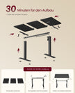 Bureau - In Hoogte Verstelbaar met Geheugenfunctie - Zit-Sta - Vintagebruin - 120 x 60 x (72-120) cm