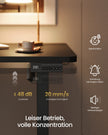 Elektrisch Zit-Sta Bureau – 140 x 60 cm – 4 Geheugenstanden – Zitherinnering – Zwart