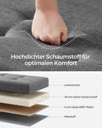 Bank – met opbergruimte – opklapbaar – donkergrijs