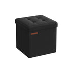 Bank – 30 cm – met opbergruimte – basic zwart