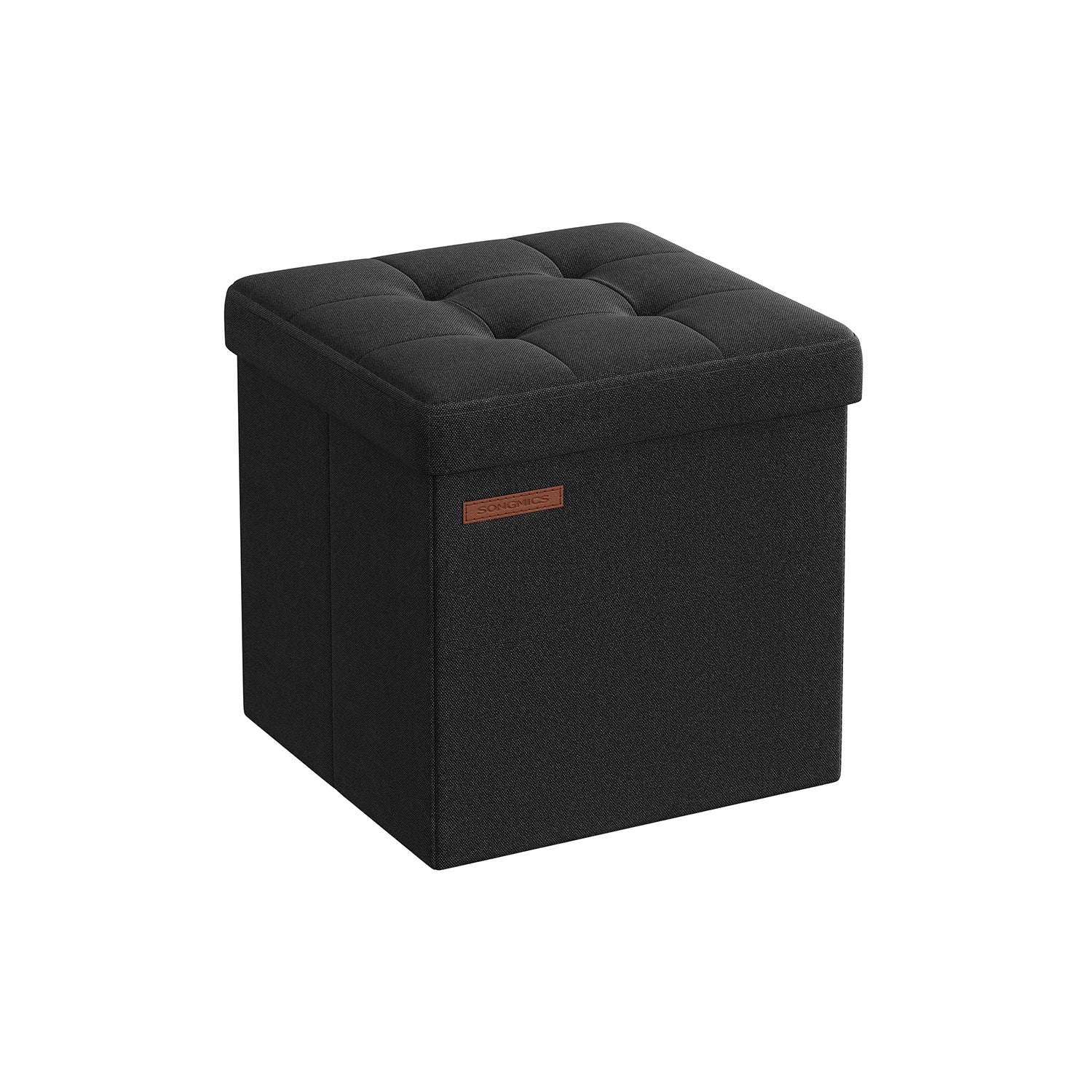 Bank – 30 cm – met opbergruimte – basic zwart