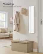 Bank – met opbergruimte – 38 × 76 × 38 cm – camelbruin