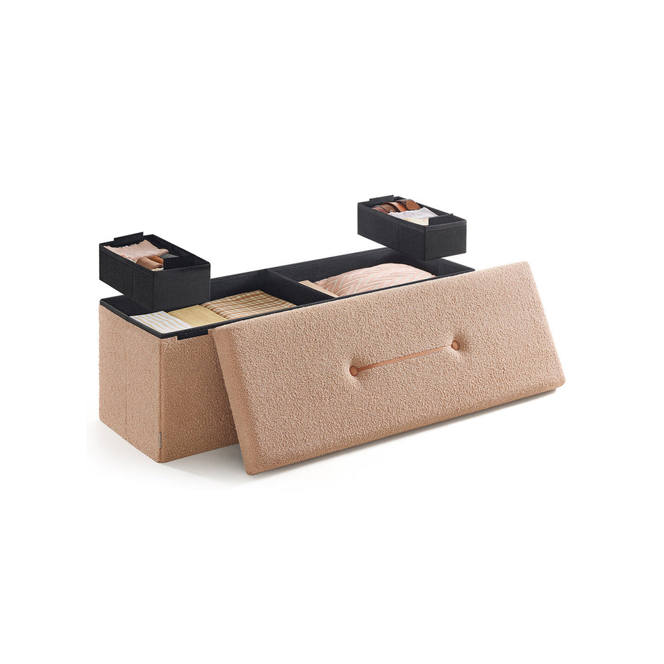 Kruk met opbergruimte – 300 kg draagvermogen – crèmewit