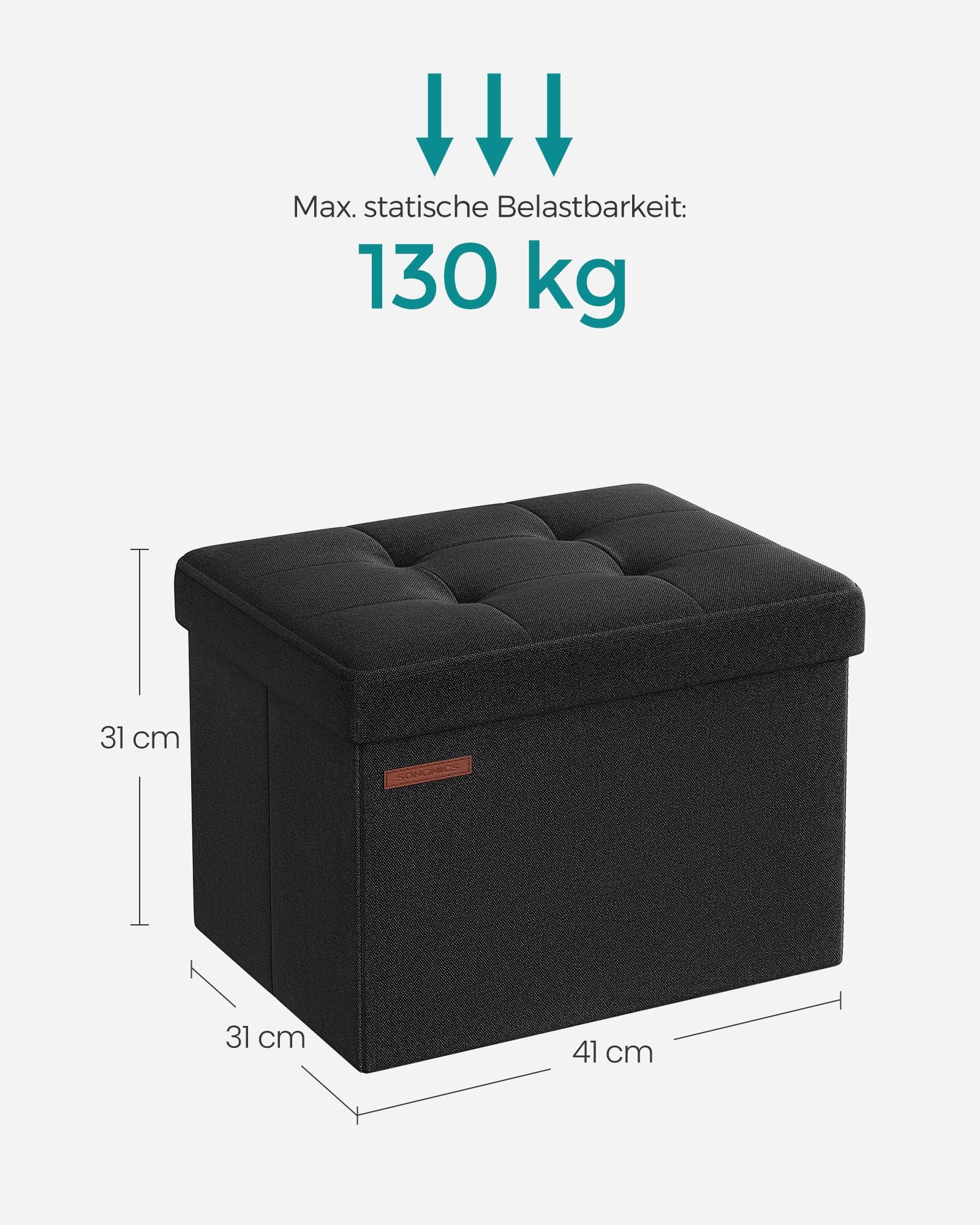 Bank – met opbergruimte – basic zwart