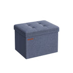 Bank – met opbergruimte – licht denimblauw