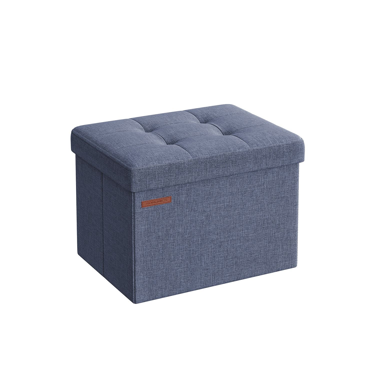 Bank – met opbergruimte – licht denimblauw