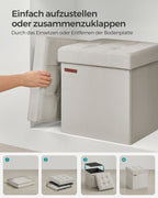 Bank – met opbergruimte – fluweel – 38 × 38 × 38 cm