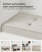 Bank – met opbergruimte – fluweel – 38 × 76 × 38 cm