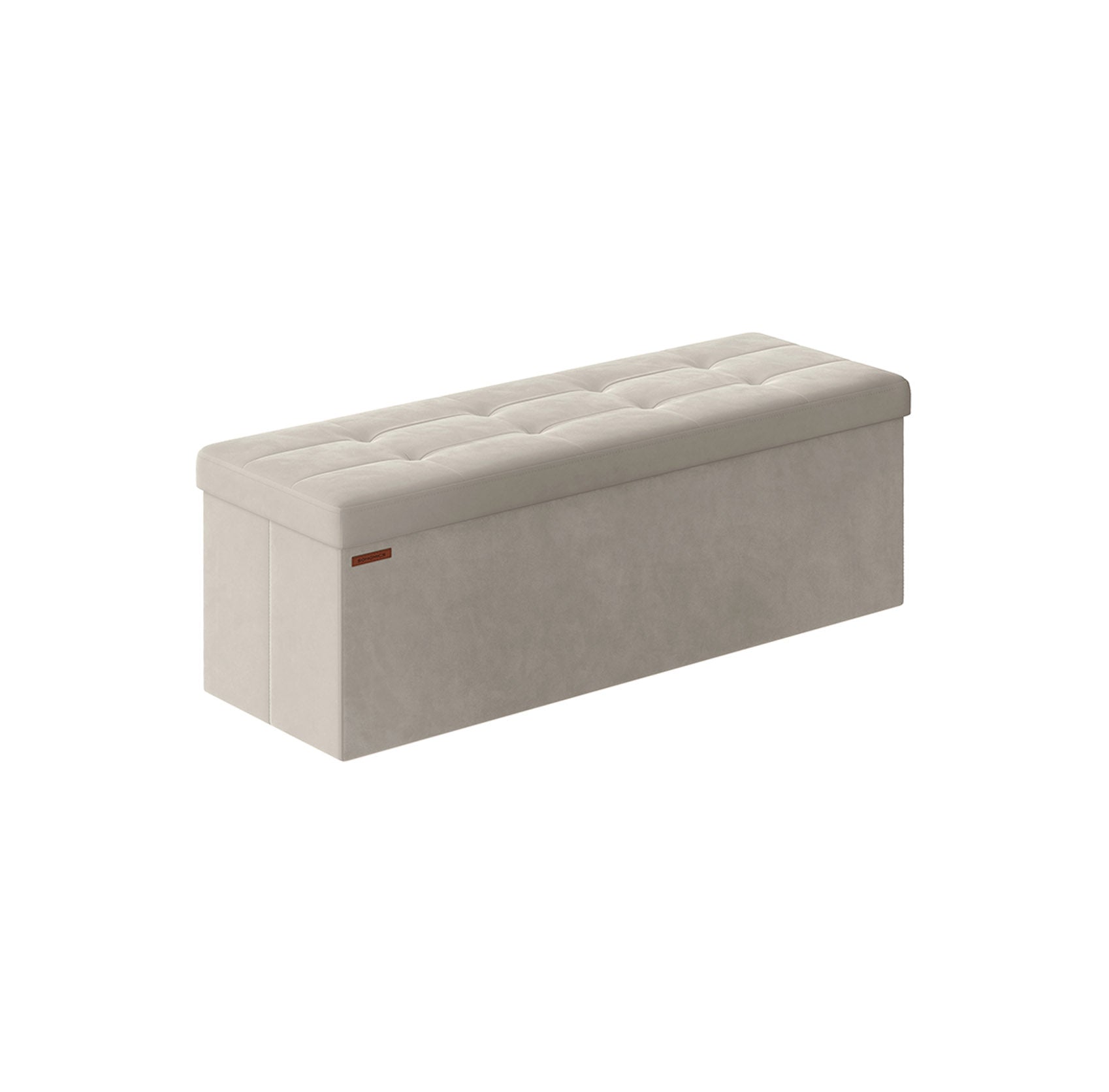 Bank – met opbergruimte – fluweel – 38 × 110 × 38 cm