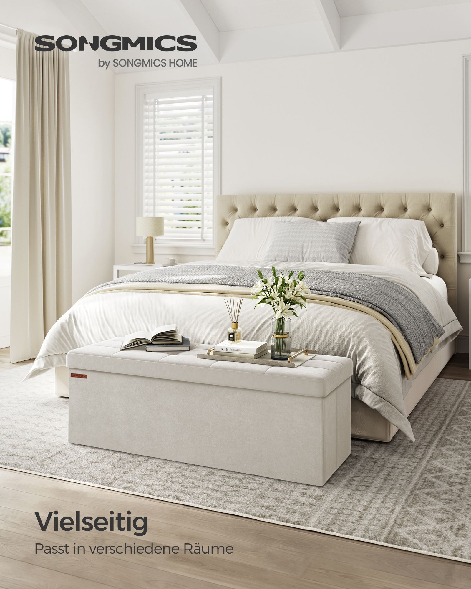 Bank – met opbergruimte – fluweel – 38 × 110 × 38 cm