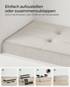 Bank – met opbergruimte – fluweel – 38 × 110 × 38 cm