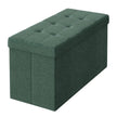 Storage Ottoman Bench - MDF and Linen-Look Fabric