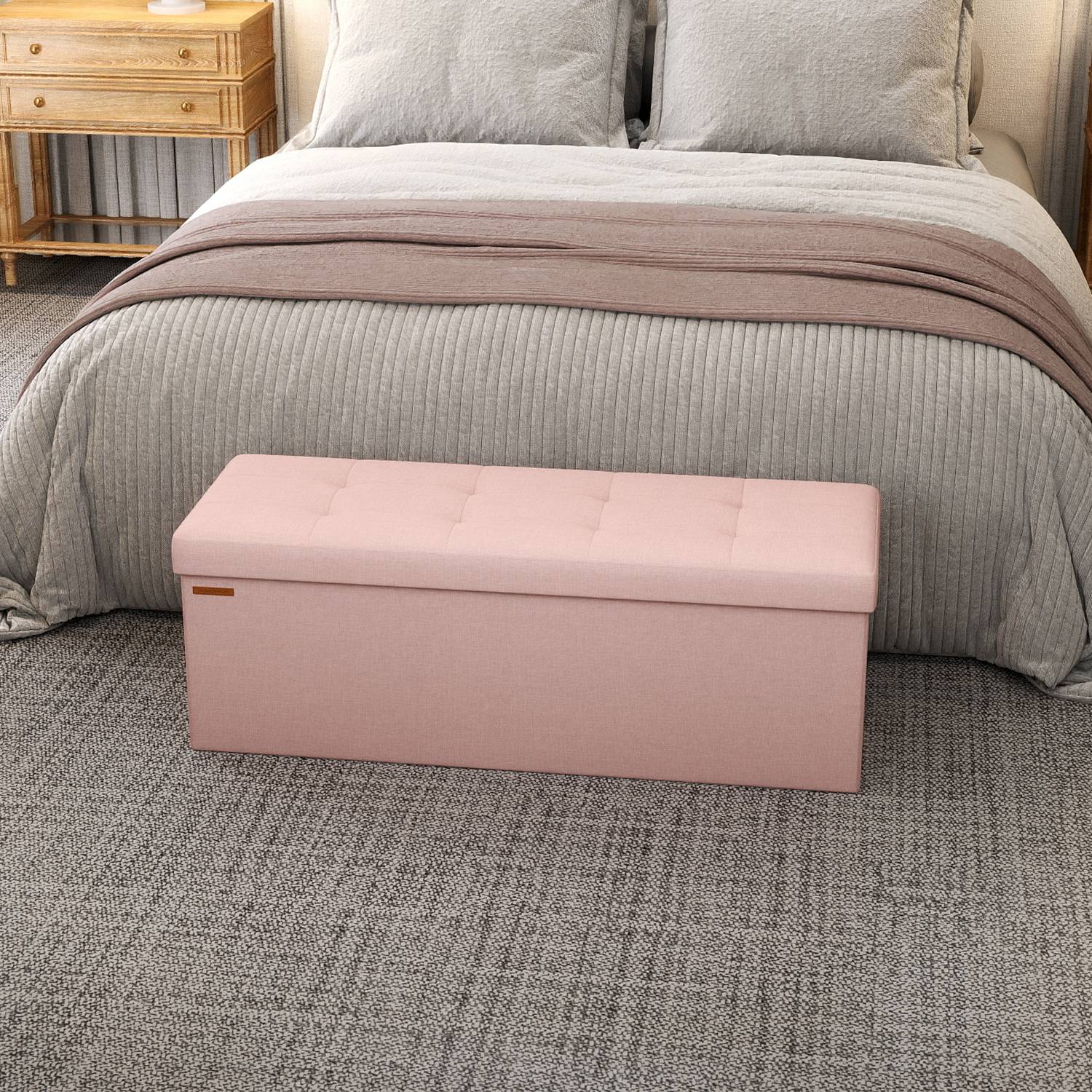 Bank met Opbergruimte – 38 x 110 x 38 cm – Zitkist – Opklapdeksel