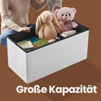 Bank met Opbergruimte – Opklapbare Zitkist – Stijlvolle Opbergkist – Donkergrijs