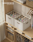 Schoenorganizer - 43 x 43 x 32 cm - geschikt voor maximaal 16 paar schoenen - cappuccinobeige - maximale draagkracht 18 kg
