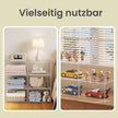 Schoenendozen - Set van 6 - Stapelbaar - Magnetische Deur - Wolkenwit