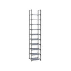 Schoenenrek - Opbergen van schoenen - 10 niveaus - Open schoenenkast - Metalen frame - Zwart