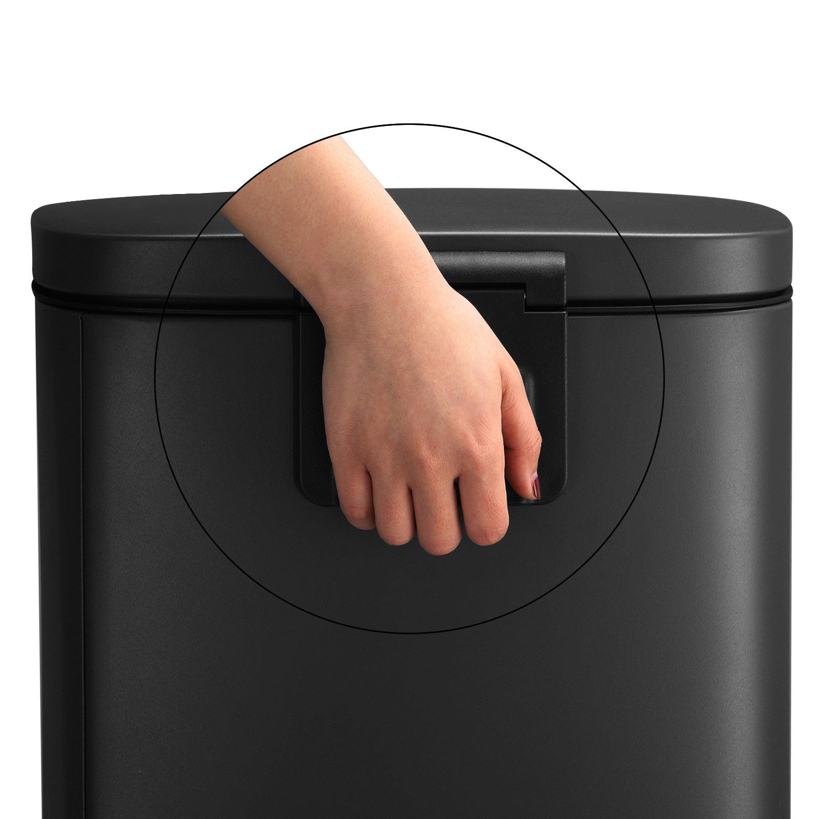 Afvalemmer - 30 L - Pedaalemmer - Softclose - Geurloos - Zwart