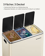 Prullenbak – 54 liter – 3 × 18 L