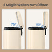 Pedaalemmer - 12 Liter - Soft-Close Deksel - Staal - Beige