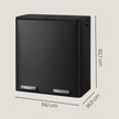 Pedaalemmer - 2 x 30 Liter - Soft-Close Deksel - Staal - Zwart