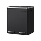 Afvalemmer – Pedaalemmer met afvalscheiding – 2 x 15 L – Zwart