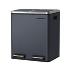 Afvalemmer – Pedaalemmer met afvalscheiding – 2 x 15 L – Zwart