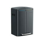 Afvalemmer met 2 vakken – Pedaalbediening – Wit