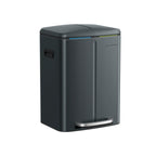 Keukenprullenbak – 2 × 20 L – met softclose deksel – groengrijs