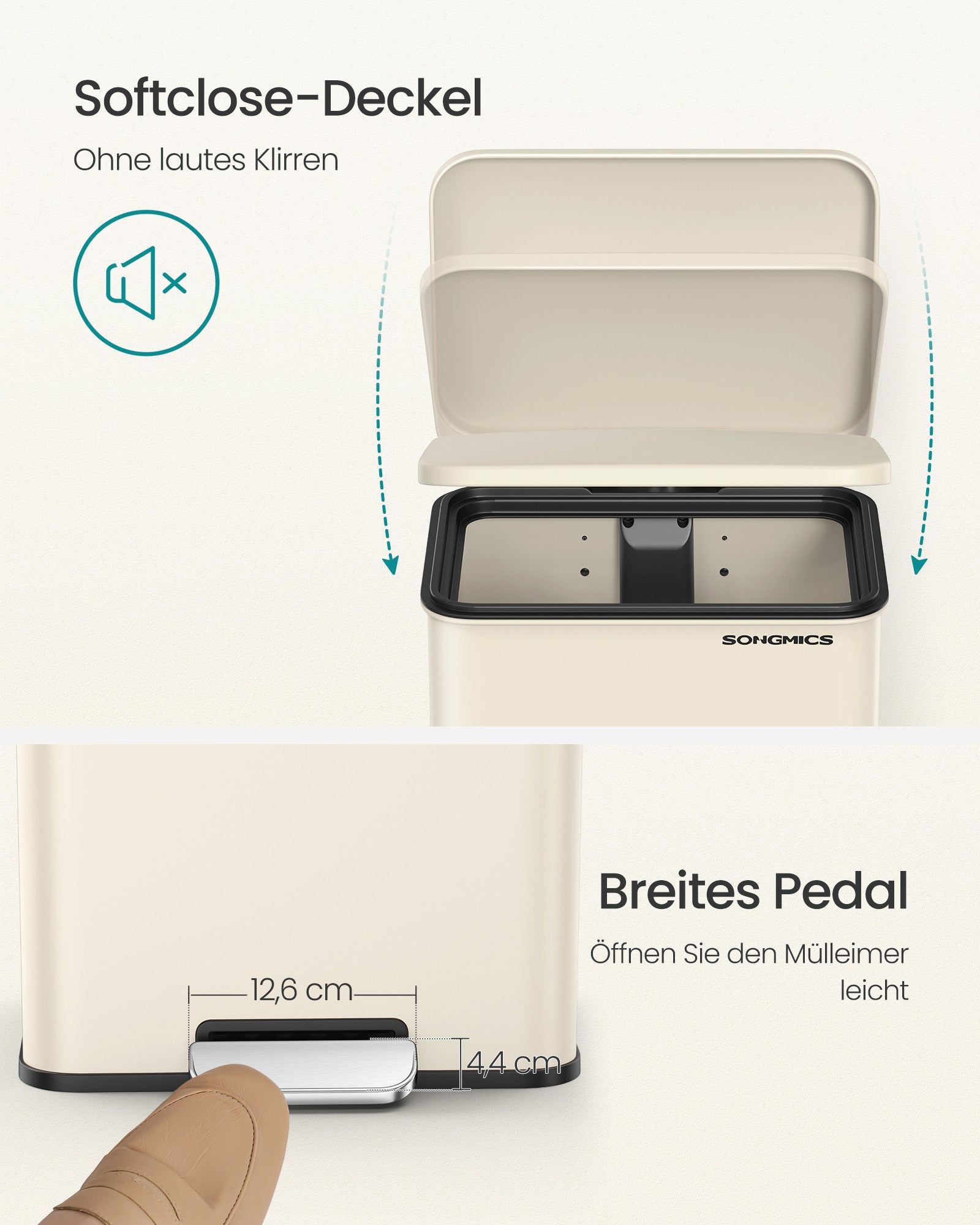 Vuilnisbak met Soft Close-systeem – Inclusief 15 vuilniszakken