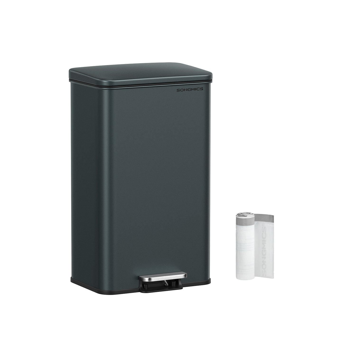 Keukenprullenbak Met Deksel 40 Liter Zandbeige