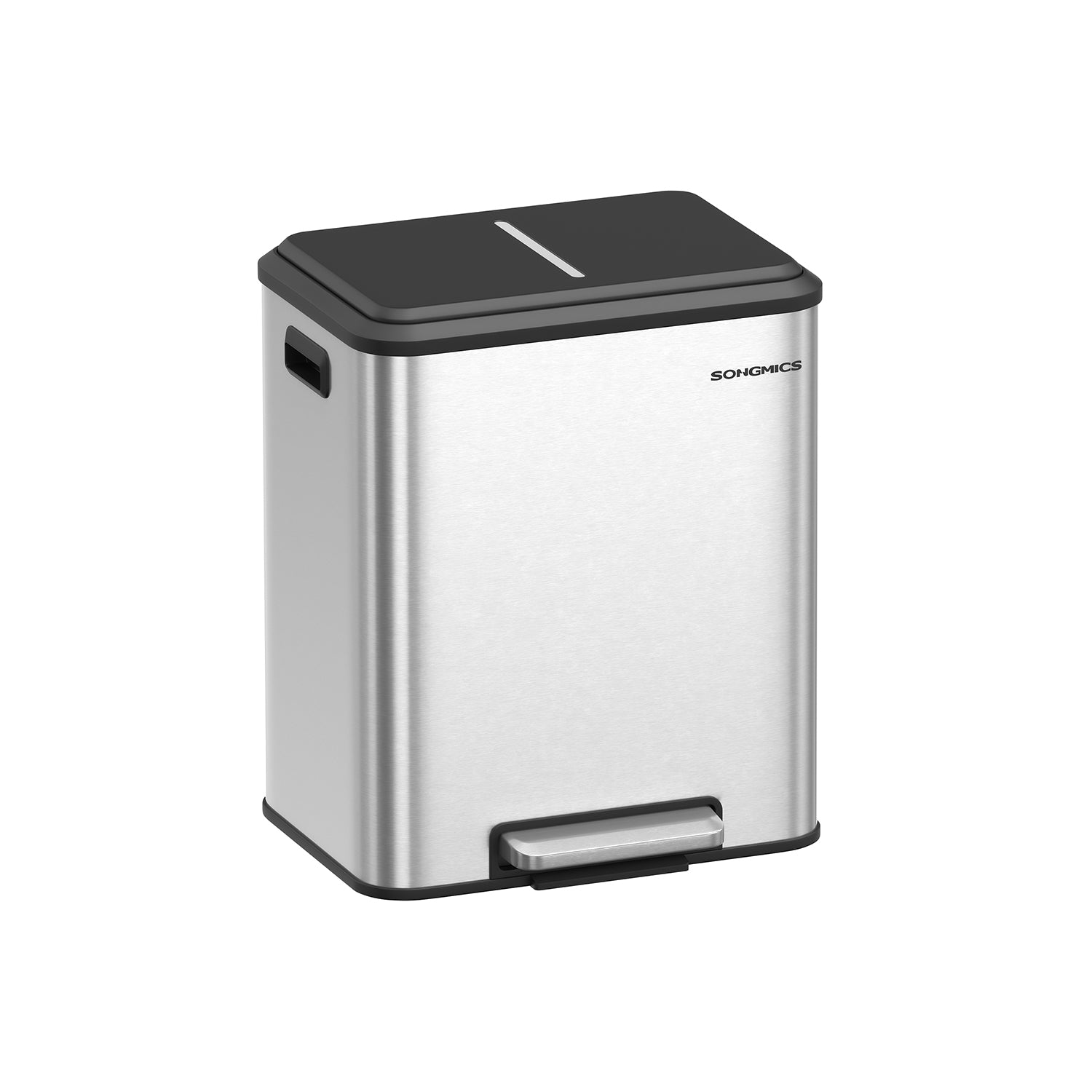 Keukenprullenbak Metallic Zilver
