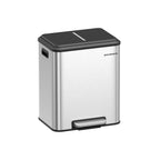 Afvalscheidingssysteem – 2 Compartimenten – Wolkwit