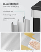 Keukenprullenbak Metallic Zilver