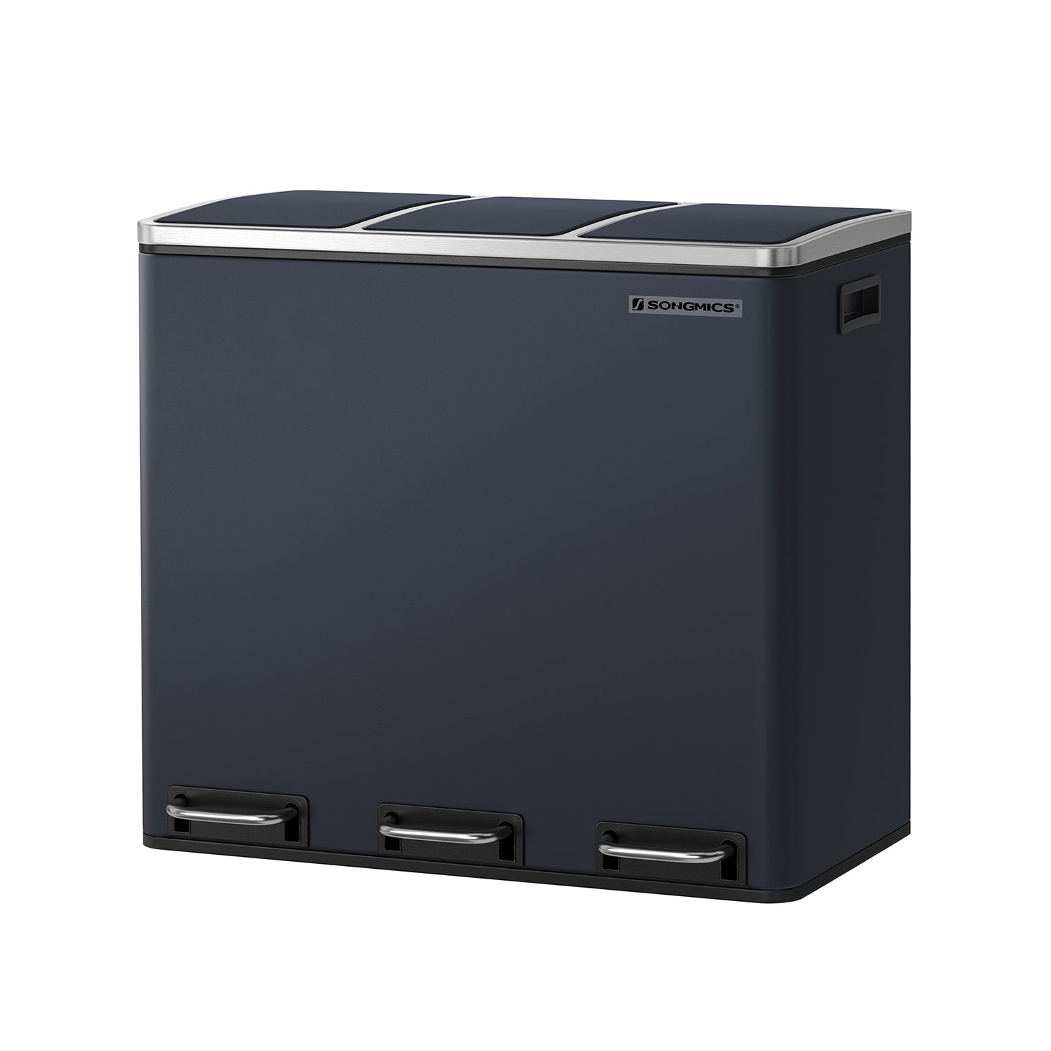 Afvalscheidingssysteem – 3 compartimenten – 3 × 18 L – met zandbeige deksel