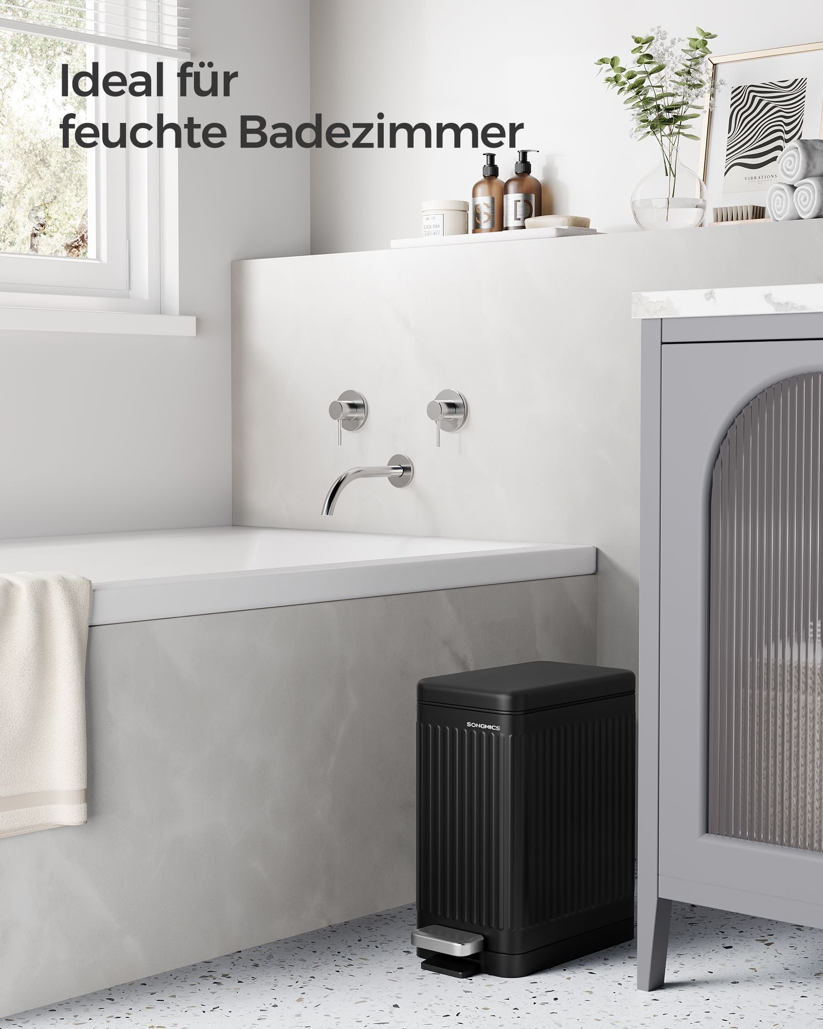 Cosmeticabak – 10 Liter – Staal – Inktzwart