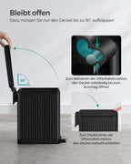 Cosmeticabak – 10 Liter – Staal – Inktzwart