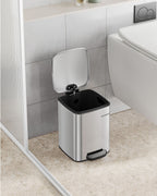 Cosmetische bak – met pedaal – zwart