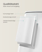 Vuilnisbak 20 Liter – Inktzwart Staal – Modern Design