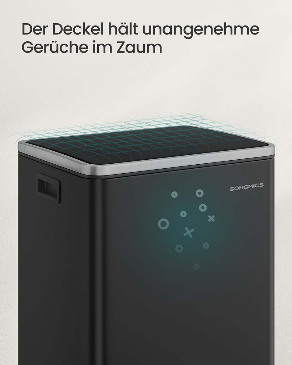 Prullenbak 50 L – Met pedaal – Softclose deksel – Handgrepen