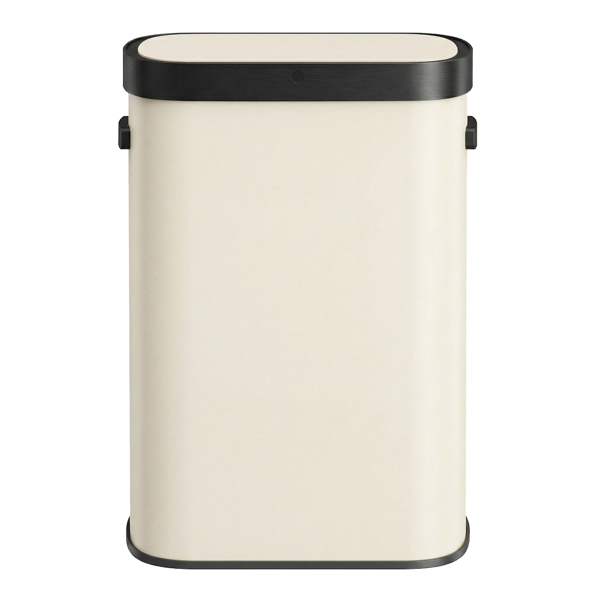 Sensor Prullenbak - 50 Liter - Soft-Close Deksel - Staal - Crème