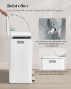 Prullenbak – 2 Compartimenten – Softclose Pedaal en Binnenemmers – Keuken