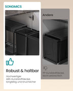 Prullenbak – 2 Compartimenten – Uittrekbaar Afvalscheidingssysteem – Keuken