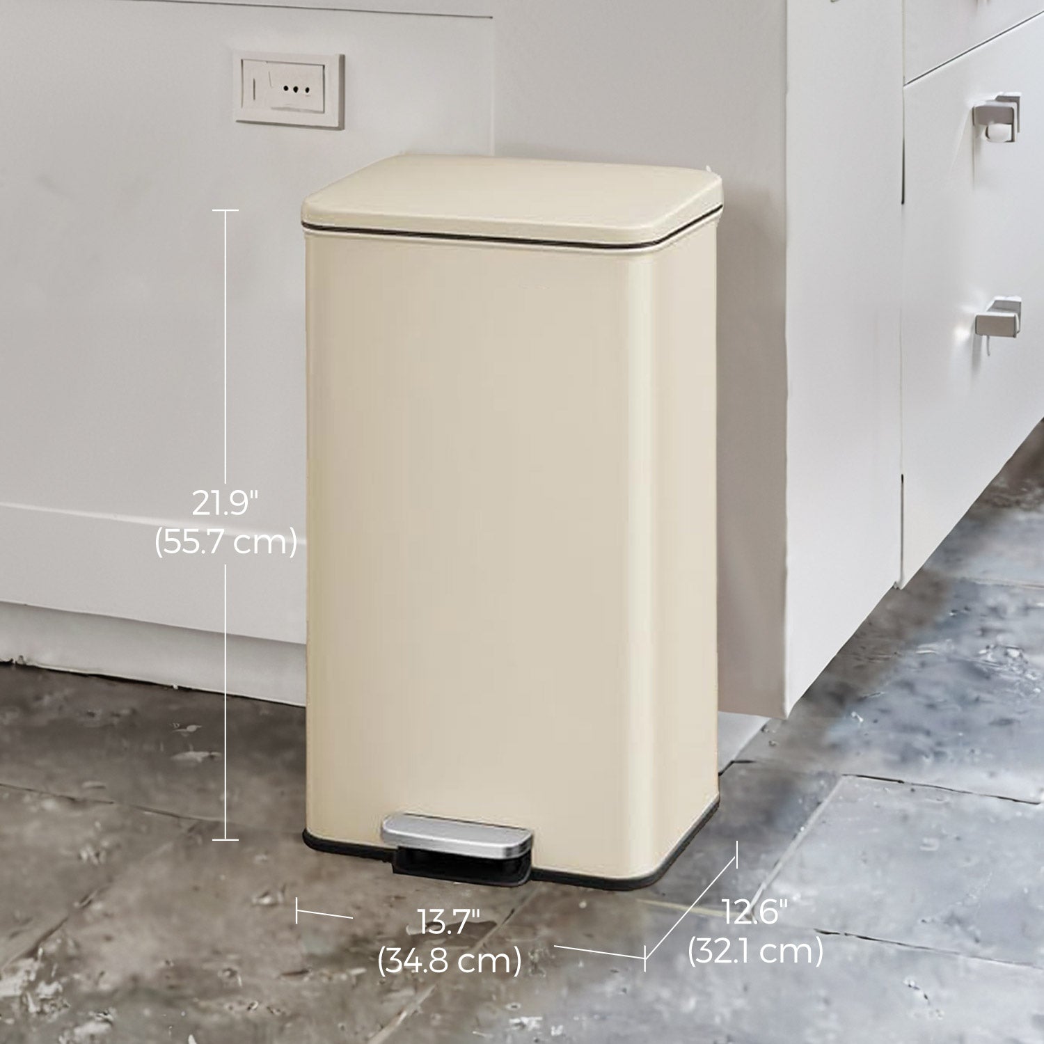 Prullenbak – 40 Liter – Inclusief 15 Vuilniszakken