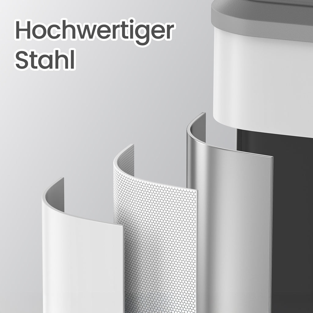 Afvalscheiding – 2 Compartimenten – Recycling – Wolkenwit